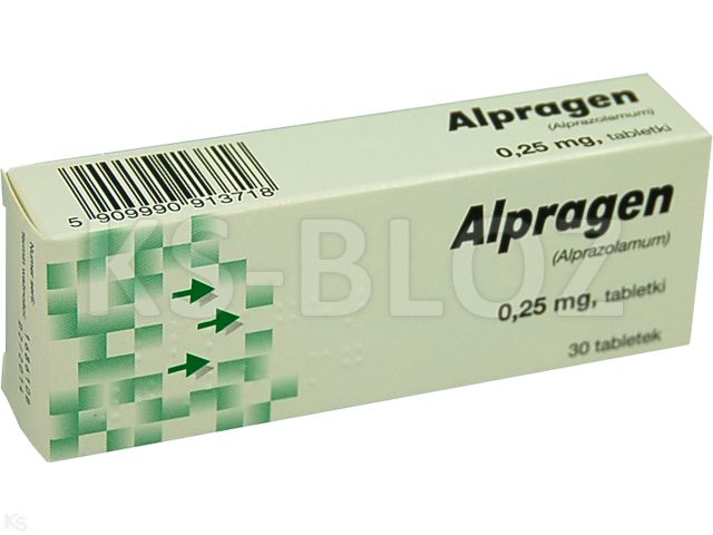 Alpragen interakcje ulotka tabletki 0,25 mg 30 tabl.