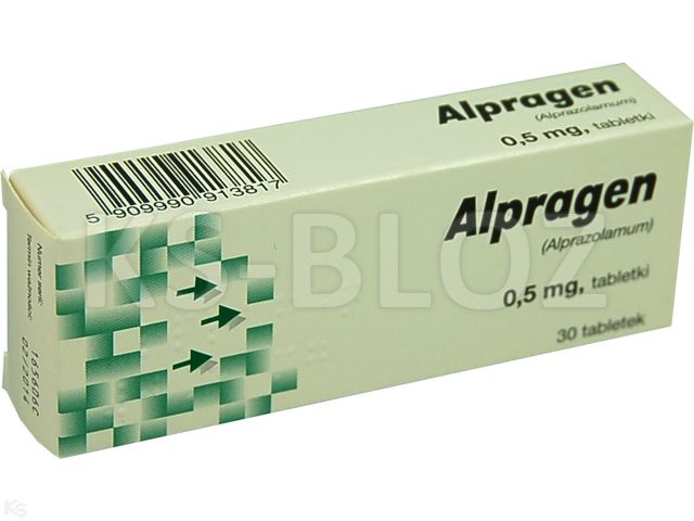 Alpragen interakcje ulotka tabletki 0,5 mg 30 tabl.
