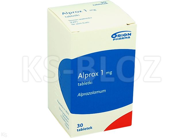 Alprox interakcje ulotka tabletki 1 mg 30 tabl.