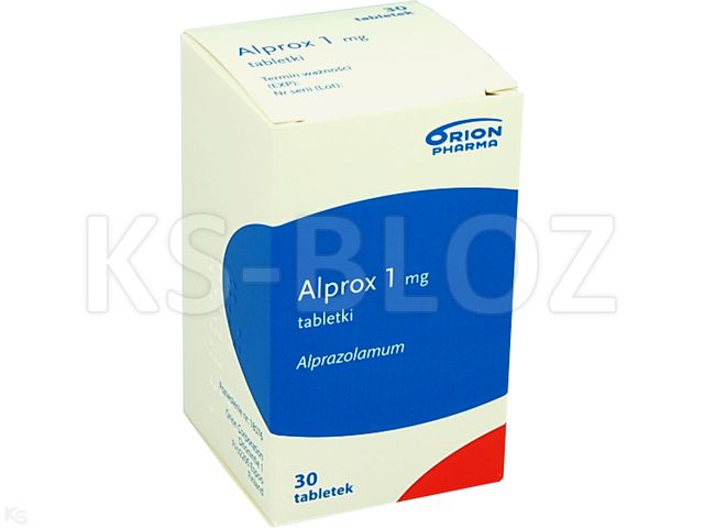 Alprox interakcje ulotka tabletki 1 mg 