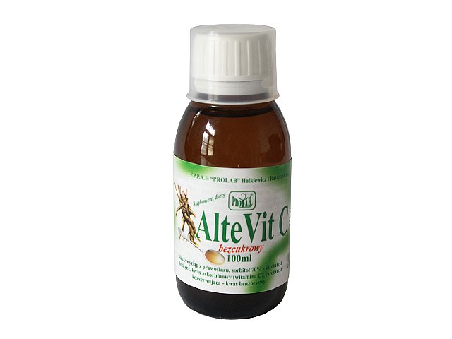 AlteVit C bezcukrowy interakcje ulotka syrop  100 ml