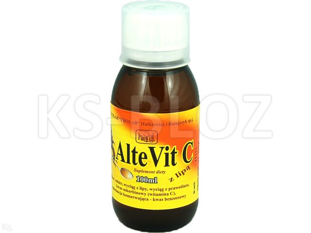 AlteVit C z lipą interakcje ulotka syrop - 100 ml