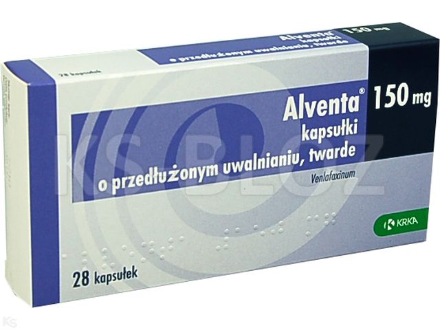 Alventa interakcje ulotka kapsułki o przedłużonym uwalnianiu twarde 150 mg 28 kaps. | 2 blist.po 14 szt.