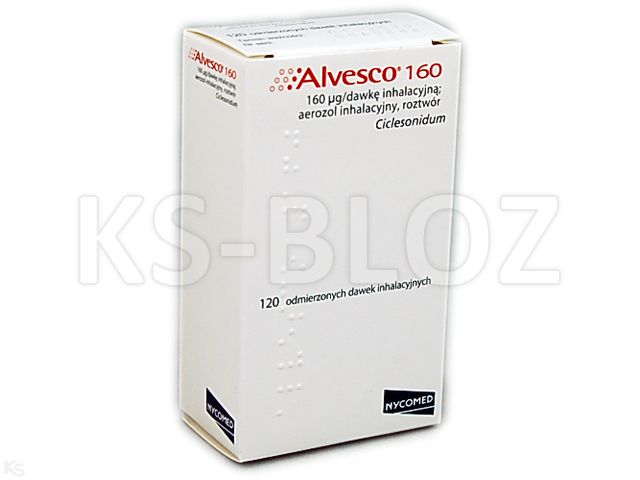 Alvesco 160 interakcje ulotka aerozol inhalacyjny, roztwór 160 mcg/daw. 120 daw.