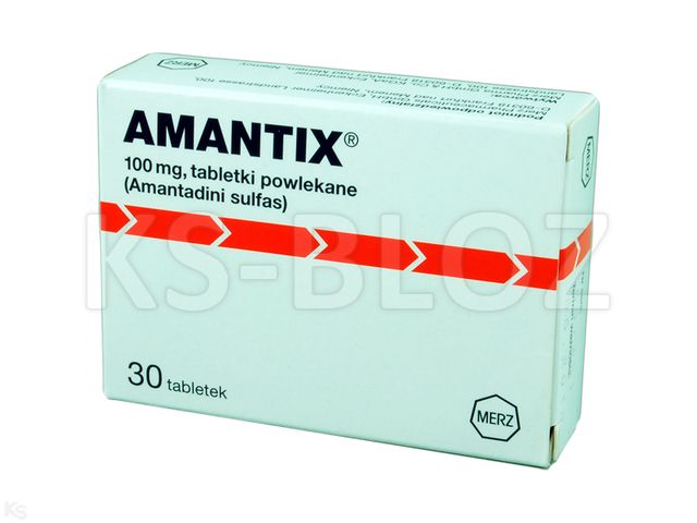 Amantix interakcje ulotka tabletki powlekane 0,1 g 30 tabl.