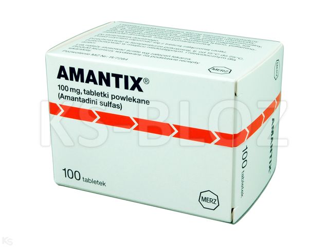 Amantix interakcje ulotka tabletki powlekane 0,1 g 100 tabl.