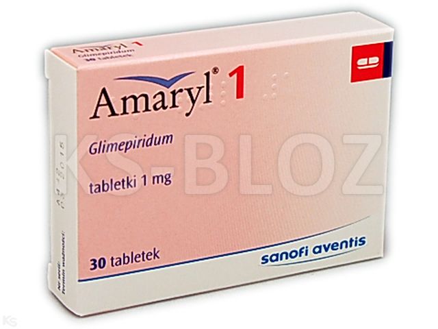 Amaryl 1 interakcje ulotka tabletki 1 mg 