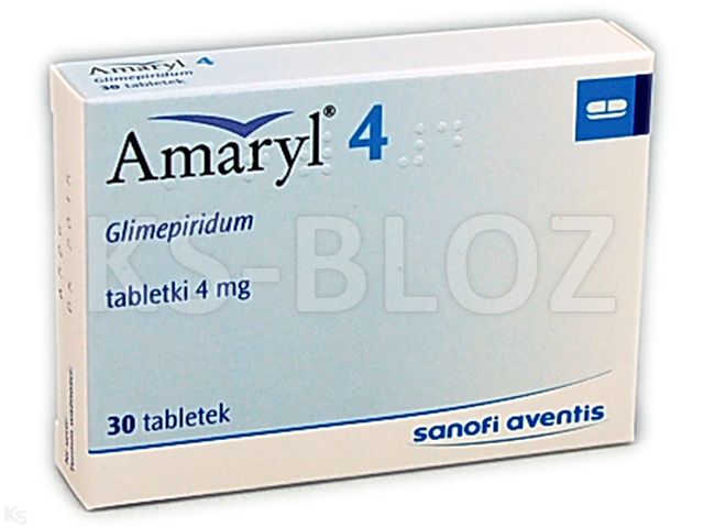 Amaryl 4 interakcje ulotka tabletki 4 mg 