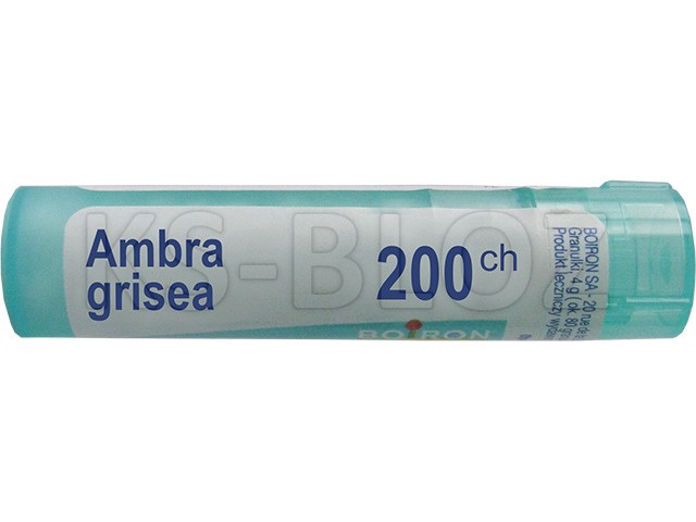 Ambra Grisea 200 CH interakcje ulotka granulki  4 g