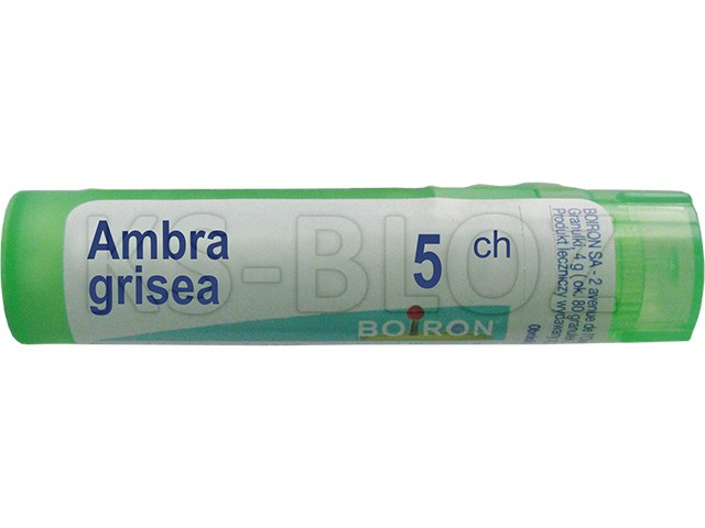 Ambra Grisea 5 CH interakcje ulotka granulki  4 g