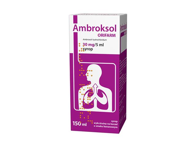 Ambroksol Orifarm interakcje ulotka syrop 30 mg/5ml 150 ml