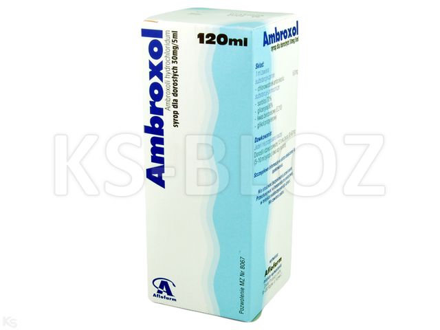 Ambroxol dla dorosłych interakcje ulotka syrop 30 mg/5ml 120 ml