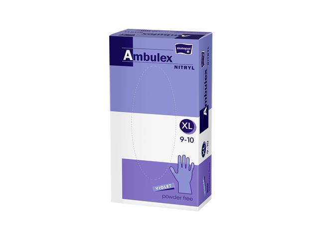 Ambulex Rękawice jednorazowe violet XL interakcje ulotka   100 szt. | (50 par)