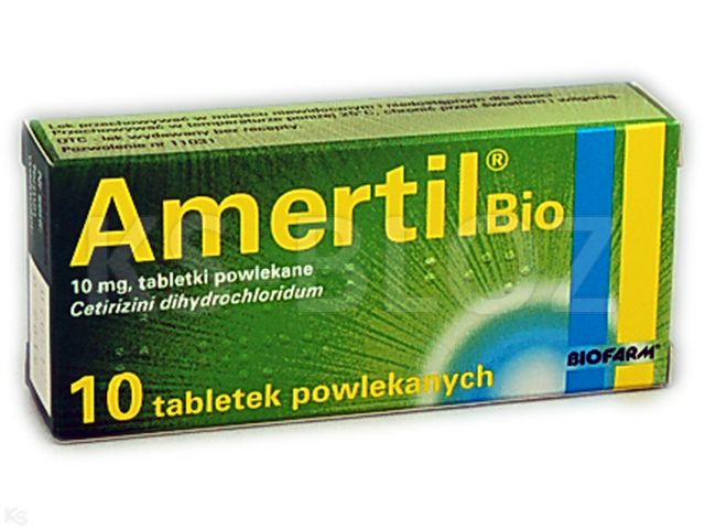 Amertil Bio interakcje ulotka tabletki powlekane 10 mg 10 tabl. (blist.)