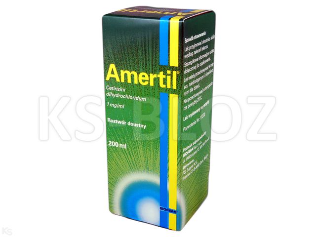 Amertil interakcje ulotka roztwór doustny 1 mg/ml 200 ml | butelka