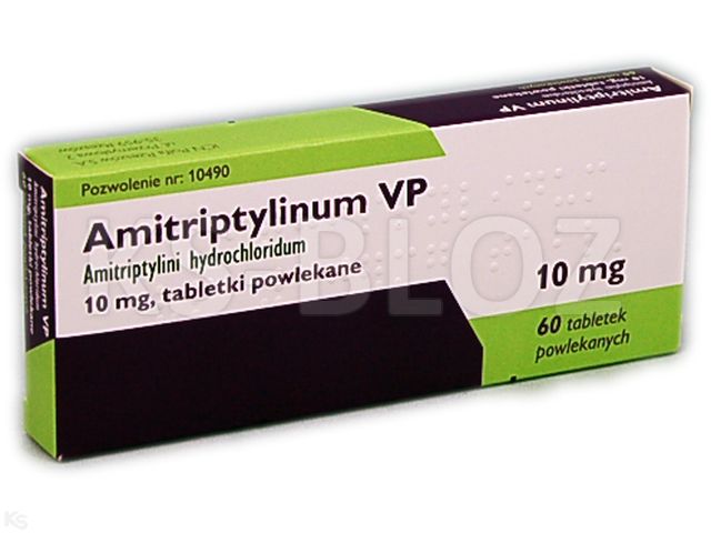 Amitriptylinum VP interakcje ulotka tabletki powlekane 0,01 g 60 tabl.
