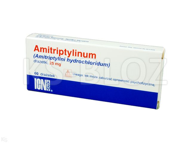 Amitriptylinum VP interakcje ulotka tabletki drażowane 0,025 g 60 draż.