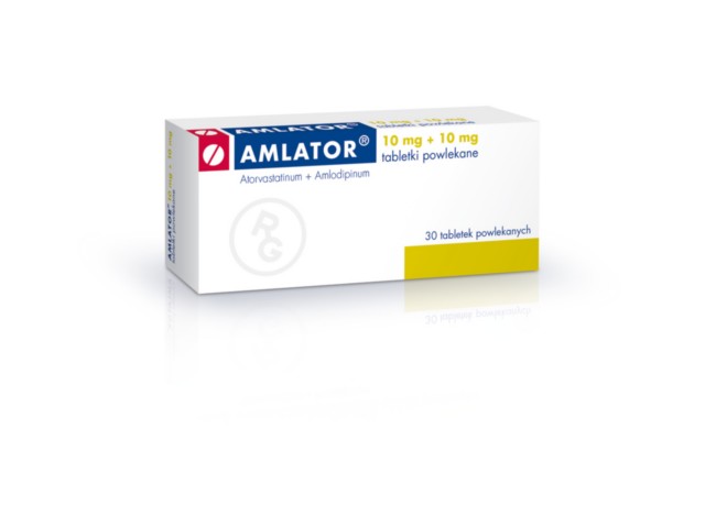 Amlator interakcje ulotka tabletki powlekane 10mg+10mg 30 tabl.