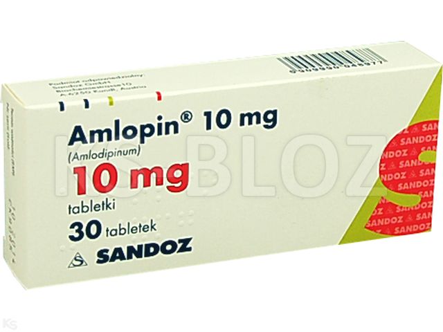 Amlopin 10 mg interakcje ulotka tabletki 10 mg 