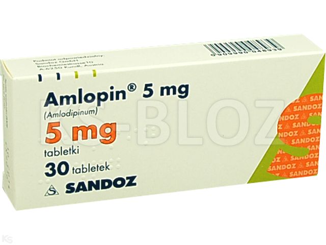 Amlopin 5 mg interakcje ulotka tabletki 5 mg 