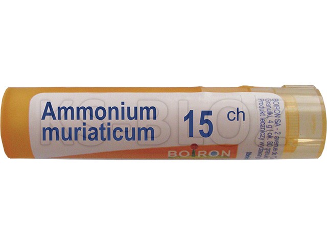 Ammonium Muriaticum 15 CH interakcje ulotka granulki  4 g