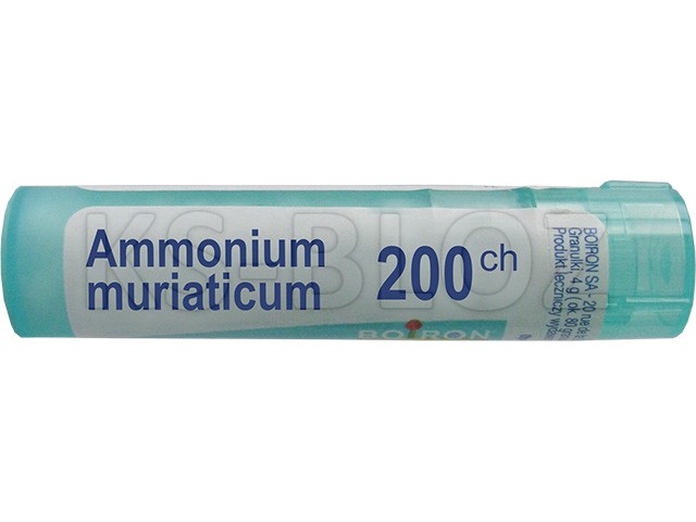 Ammonium Muriaticum 200 CH interakcje ulotka granulki  4 g