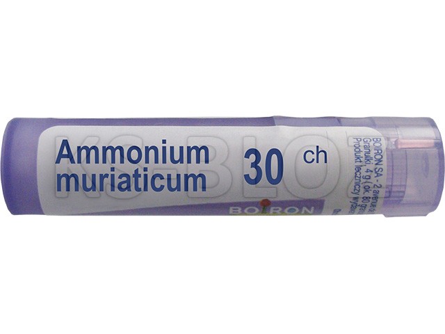 Ammonium Muriaticum 30 CH interakcje ulotka granulki  4 g