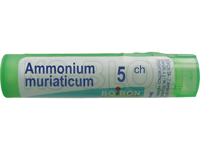 Ammonium Muriaticum 5 CH interakcje ulotka granulki  4 g