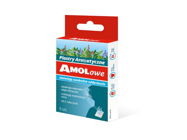 Amolowe Plastry aromatyczne interakcje ulotka   5 szt.