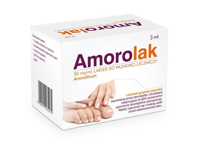 Amorolak interakcje ulotka lakier do paznokci leczniczy 50 mg/ml 3 ml (but.)