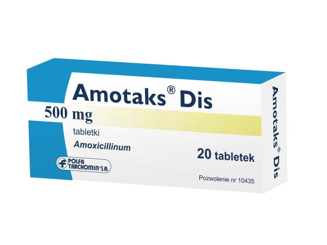 Amotaks Dis interakcje ulotka tabletki 500 mg 