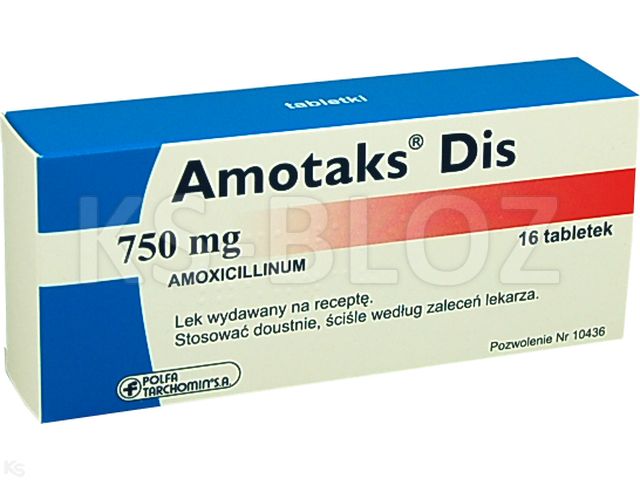 Amotaks Dis interakcje ulotka tabletki 750 mg 