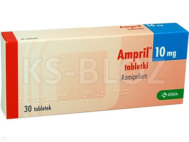 Ampril 10 mg interakcje ulotka tabletki 10 mg 30 tabl.