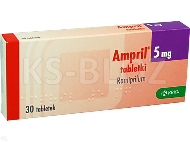 Ampril 5 mg interakcje ulotka tabletki 5 mg 30 tabl.