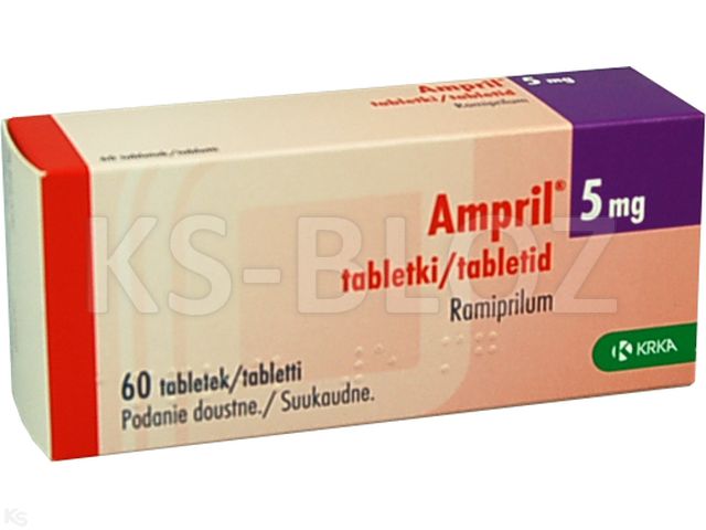 Ampril 5 mg interakcje ulotka tabletki 5 mg 60 tabl.