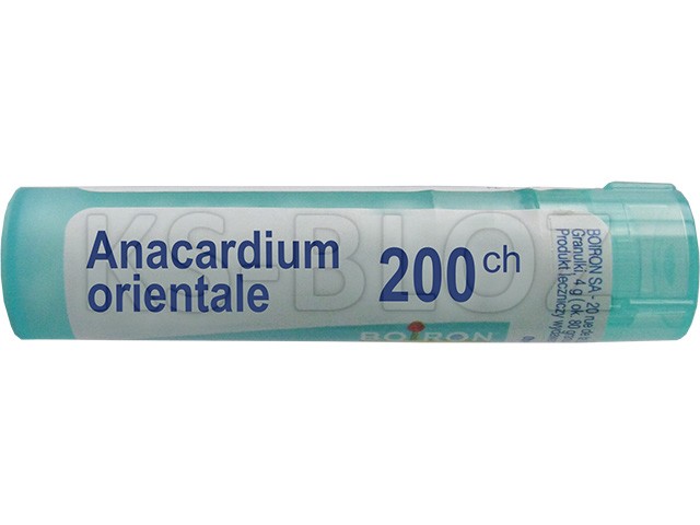 Anacardium Orientale 200 CH interakcje ulotka granulki  4 g