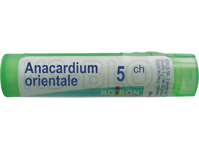 Anacardium Orientale 5 CH interakcje ulotka granulki  4 g