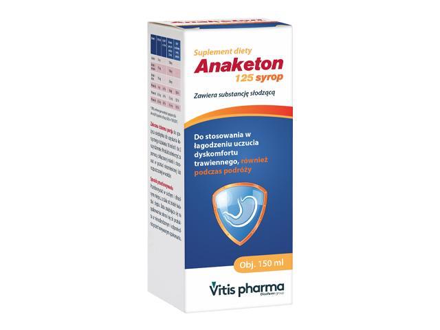 Anaketon 125 interakcje ulotka syrop - 150 ml