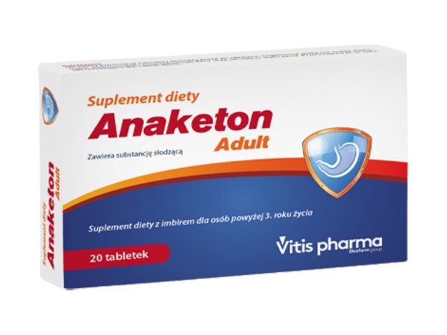 Anaketon Adult interakcje ulotka tabletki  20 tabl.