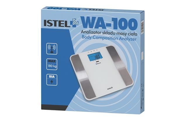 Analizator składu masy ciała ISTEL WA-100 interakcje ulotka waga  1 szt.