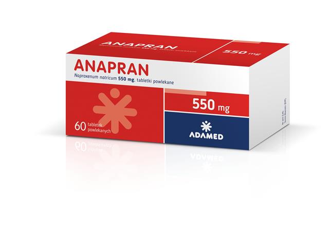 Anapran interakcje ulotka tabletki powlekane 550 mg 60 tabl.