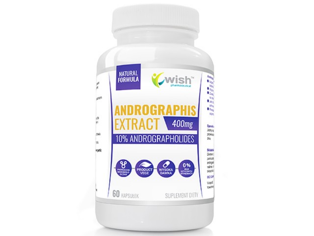 Andrographis Extract 400 mg interakcje ulotka kapsułki  60 kaps.