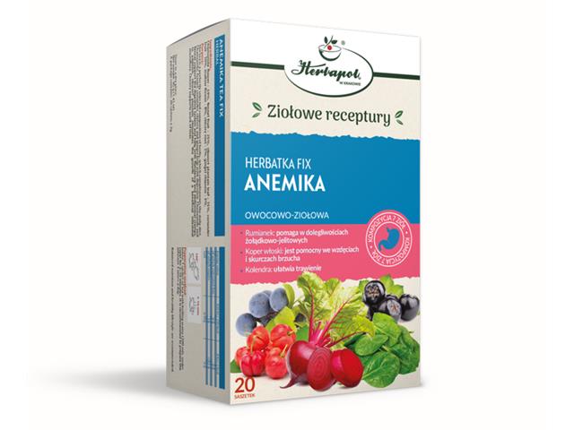 Anemia Fix Herbatka interakcje ulotka herbata 2 g 20 toreb.