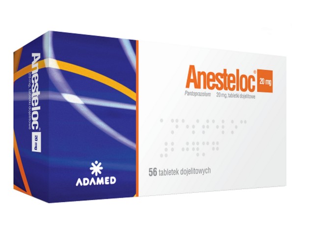 Anesteloc 20 mg interakcje ulotka tabletki dojelitowe 20 mg 56 tabl.