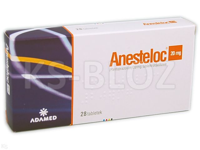 Anesteloc 20 mg interakcje ulotka tabletki dojelitowe 0,02 g 28 tabl.