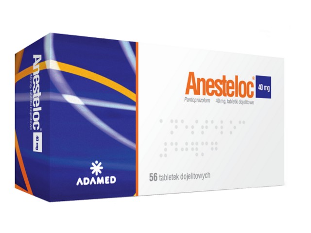 Anesteloc 40 mg interakcje ulotka tabletki dojelitowe 0,04 g 56 tabl.