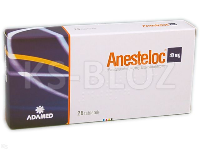 Anesteloc 40 mg interakcje ulotka tabletki dojelitowe 40 mg 28 tabl. (2 blist. po 14 tabl.)