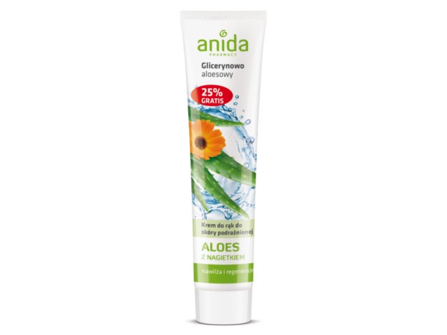 Anida Krem do rąk glicerynowo - aloesowy interakcje ulotka   125 ml