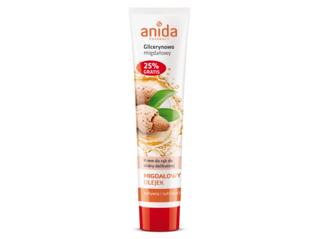 Anida Krem do rąk glicerynowo-migdałowy interakcje ulotka krem  125 ml (tub.)