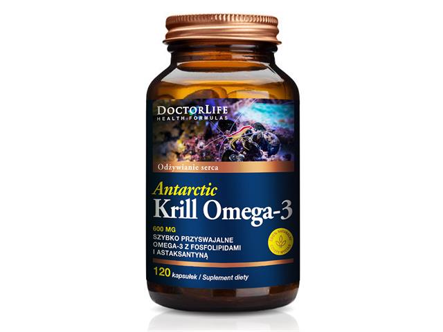 Antarctic Krill Omega-3 interakcje ulotka kapsułki  120 kaps.